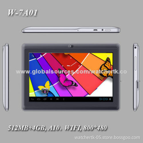 7-inch Tablet PC, Dual-core, 512MB/4GB
